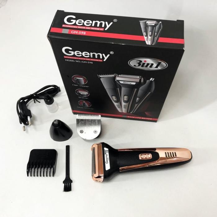 Бритви електричні GEMEI GM-598, Машинки для стрижки бороди професійні, Тример з QM-936 регульованою довжиною