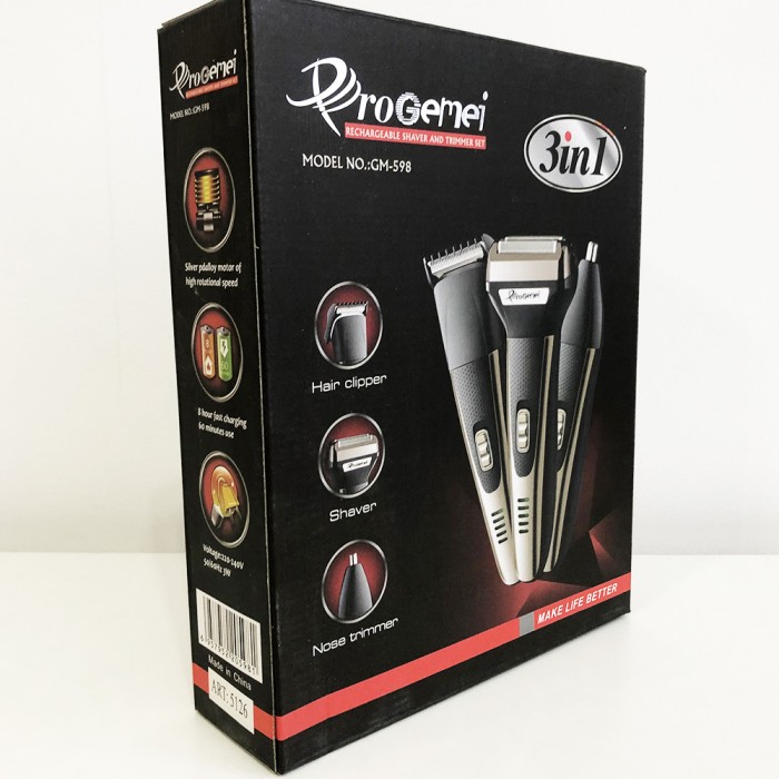Професійна бритва з акумулятором GEMEI GM-598, Професійна електробритва для дому, Портативна бритва HG-70