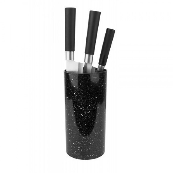 Підставка для ножів UNIQUE UN-1851. Колір: чорний EX-35