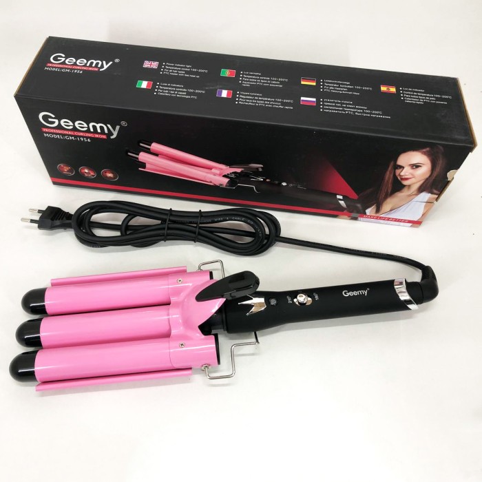 Конусна плойка для прикореневого об'єму GEMEI, Плойка для локонів і утяжки волосся OK-60