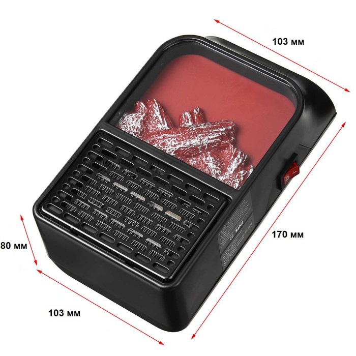 Практичний тепловентилятор, Дуйка обігрівач мініатюрний, Тепловентилятори обігрівачі електричні 2кВ QO-12