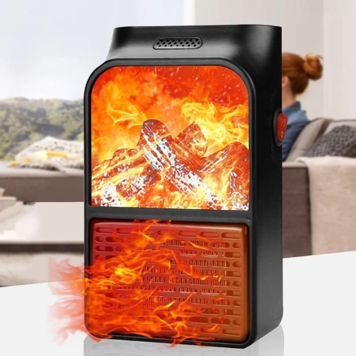 Тепло обігрівач Flame Heater 1000 Вт, Обігрівач для дому, UR-254 Повітряний тепловентилятор
