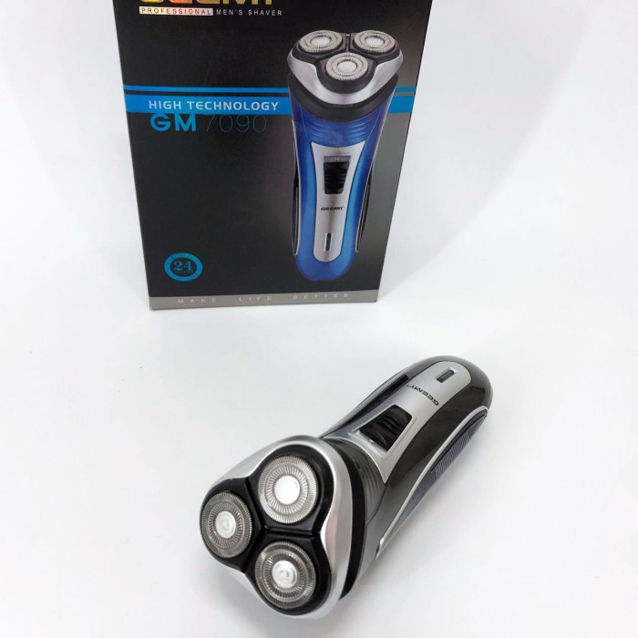 Електробритва з бритвеною насадкою, Чоловіча бездротова машинка для бороди, Електробритва акумуляторна AM-33