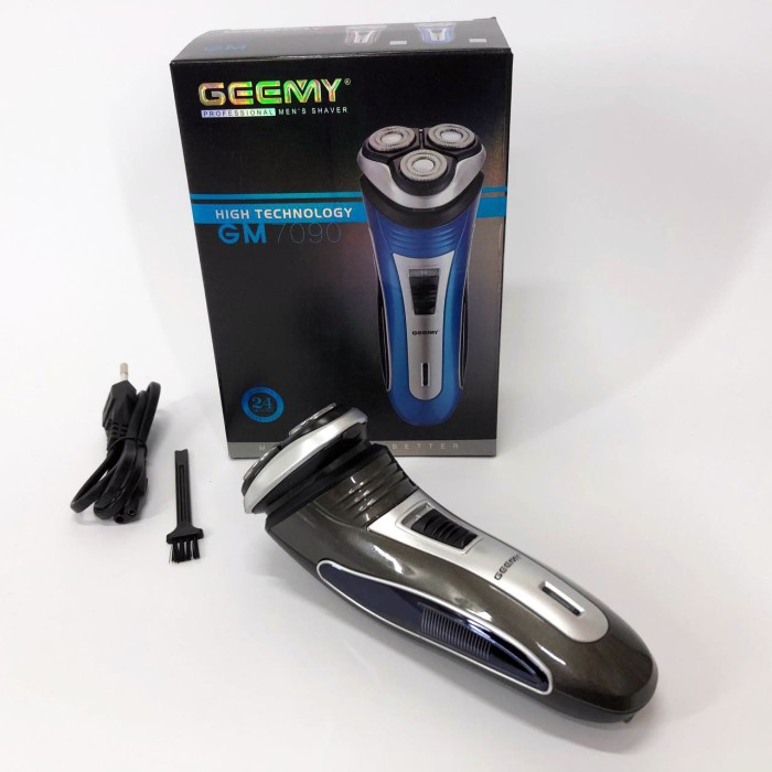 Електробритва з бритвеною насадкою, Чоловіча бездротова машинка для бороди, Електробритва акумуляторна AM-33