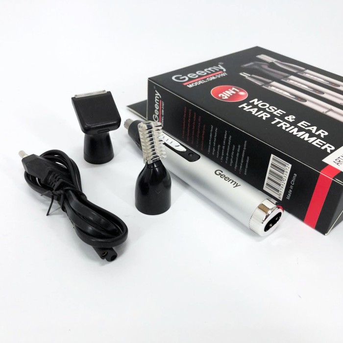 Тример для стрижки брів і носа GEMEI, Тример для носа 3в1 і вух професійний LZ-26