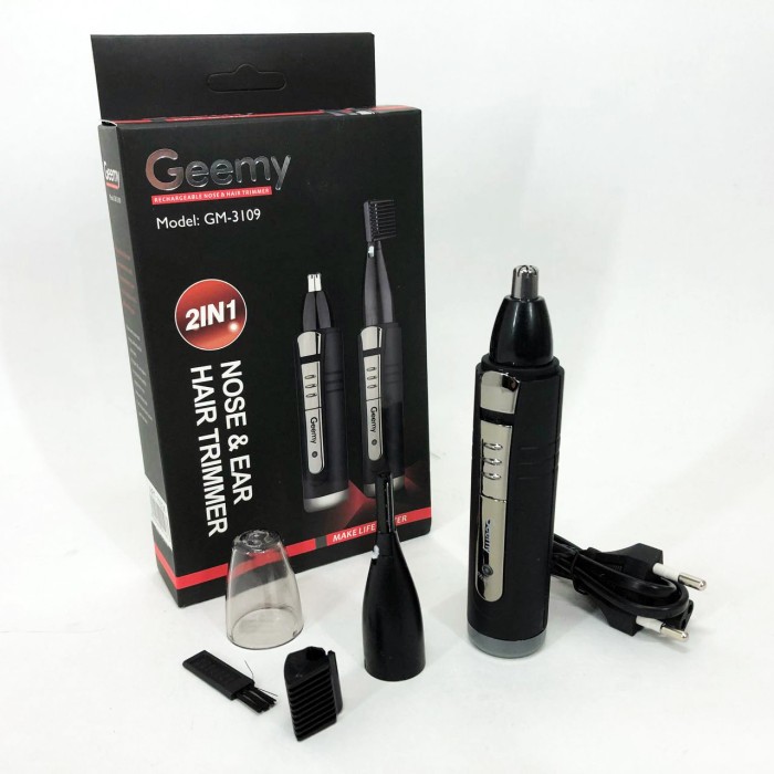 Електричний тример для волосся в носі GEMEI, Тример для видалення волосся з носа, скронь і шиї FX-36