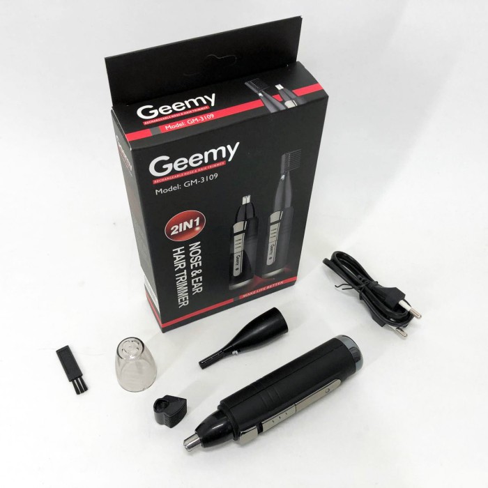 Електричний тример для волосся в носі GEMEI, Тример для видалення волосся з носа, скронь і шиї FX-36