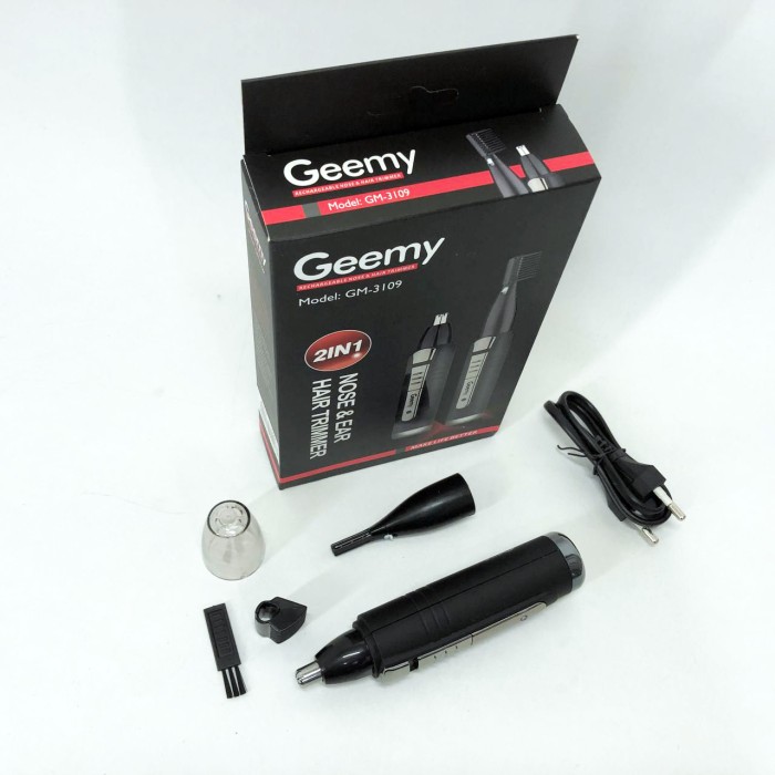 Електричний тример для волосся в носі GEMEI, Тример для видалення волосся з носа, скронь і шиї FX-36