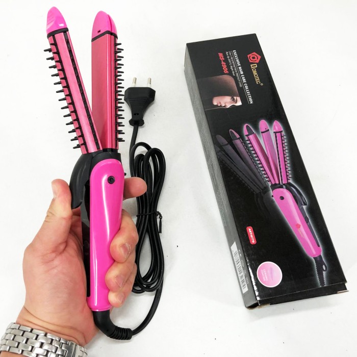 Плойка для укладання і вирівнювання волосся DOMOTEC, Щипці для створення об'єму волосся JU-94