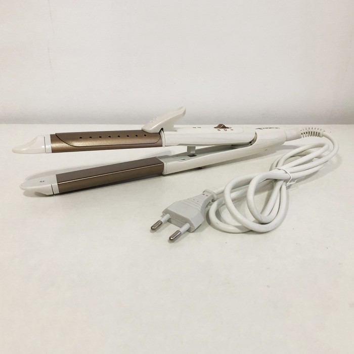 Праска гофре плойка для укладання GEMEI Випрямляч для волосся вирівнювання волосся QW-82