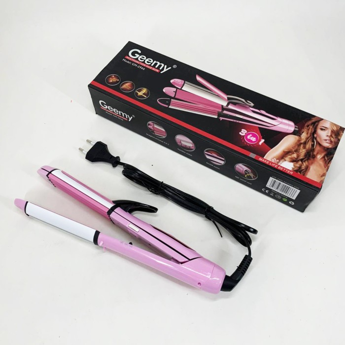 Праска плойка щітка для випрямлення волосся GEMEI GM-2966 3 в 1, Випрямляч для будь-якого типу волосся VT-81