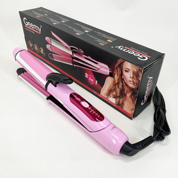 Праска плойка щітка для випрямлення волосся GEMEI GM-2966 3 в 1, Випрямляч для будь-якого типу волосся VT-81