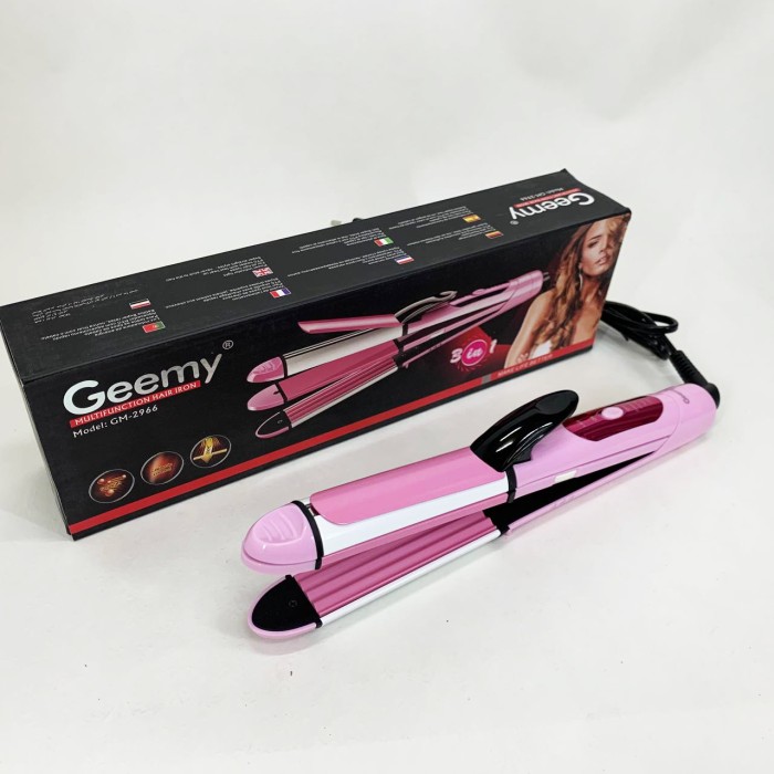 Праска плойка щітка для випрямлення волосся GEMEI GM-2966 3 в 1, Випрямляч для будь-якого типу волосся VT-81