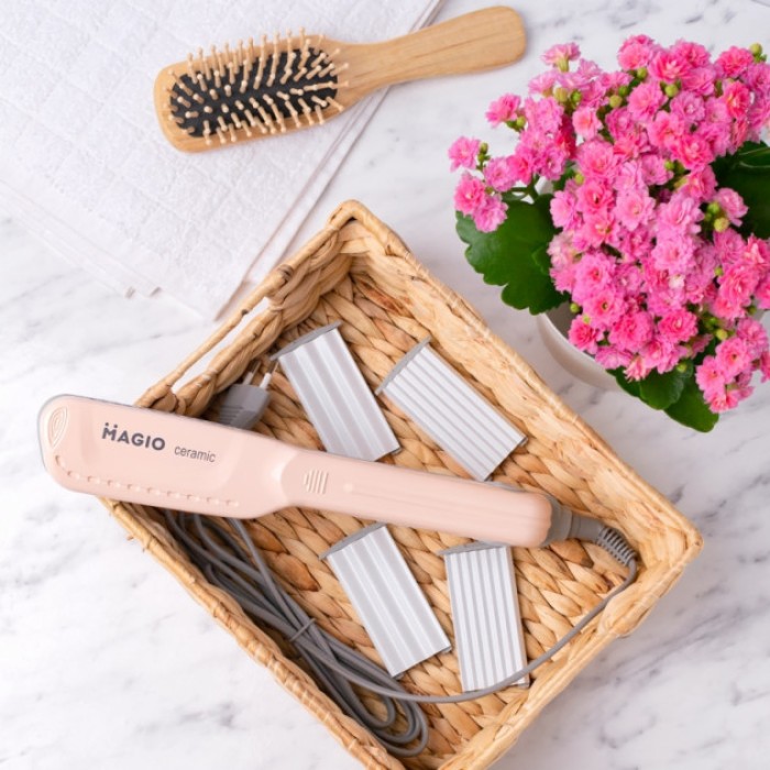 Праска гофре плойка для укладання MAGIO, Щипці для волосся Випрямляч для волосся поїздок LY-62