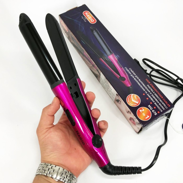 Випрямляч плойка щітка для випрямлення волосся MAGIO, Праска для вирівнювання, Плойка випрямляча RF-95