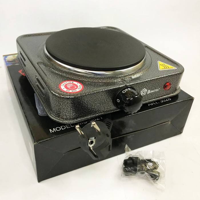 Зручна настільна плита для приготування страв DOMOTEC MS-5821 1000 Вт, Портативна плита електро VR-42