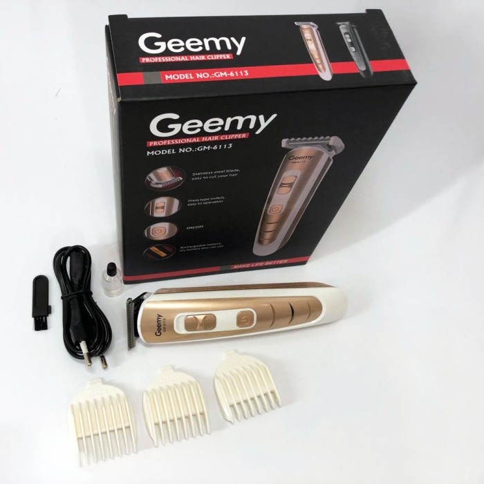 Тример для скронь Gemei, Практична машинка для стрижки волосся Машинка-тример стрижки бездротова AM-75