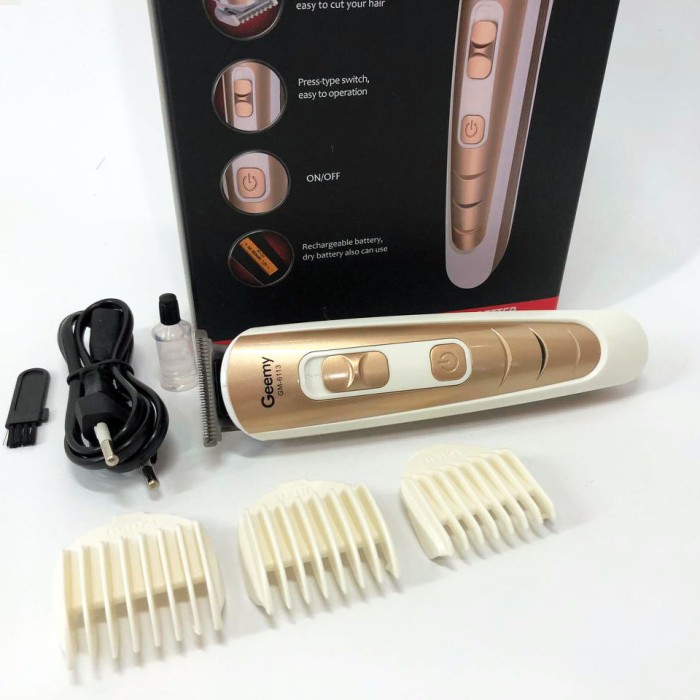 Тример для скронь Gemei, Практична машинка для стрижки волосся Машинка-тример стрижки бездротова AM-75