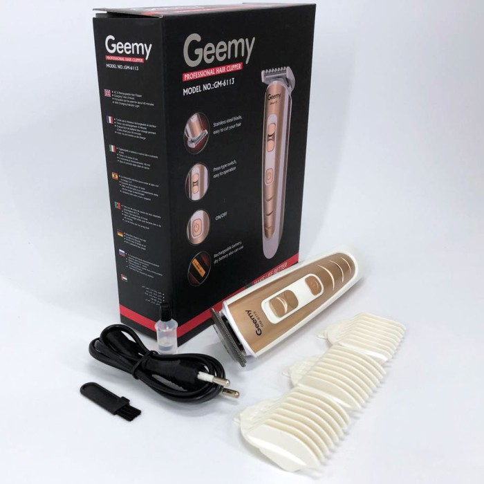 Тример для скронь Gemei, Практична машинка для стрижки волосся Машинка-тример стрижки бездротова AM-75