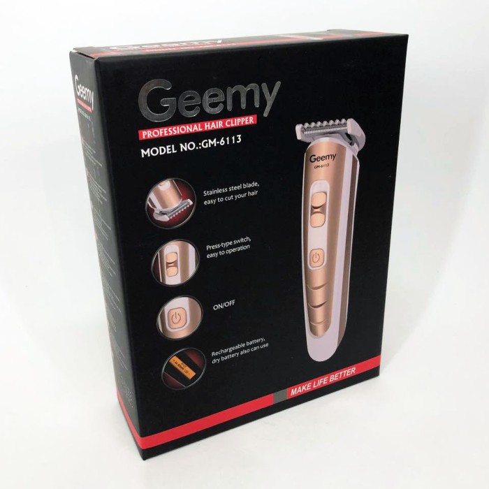Тример для скронь Gemei, Практична машинка для стрижки волосся Машинка-тример стрижки бездротова AM-75