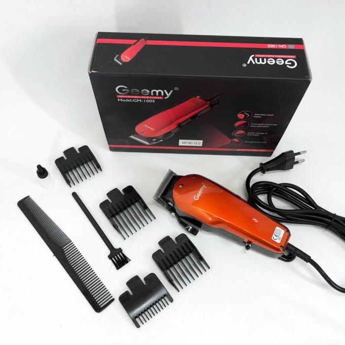 Професійна машинка для стрижки голови GEMEI GM-1005, Машинка для стрижки з безліччю насадок GR-21