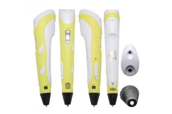 3d ручка на акумуляторі 3D ручка Smart 3D Pen 2 желтая, Хороша 3d ручка, 3d ручка VL-608 з дисплеєм