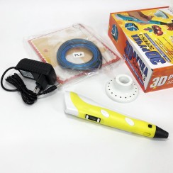 3d ручка на акумуляторі 3D ручка Smart 3D Pen 2 желтая, Хороша 3d ручка, 3d ручка VL-608 з дисплеєм