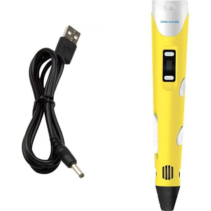 Дитяча 3d 3d ручка 3D ручка Smart 3D Pen 2 желтая Якісна дитяча 3D-ручка ID-38