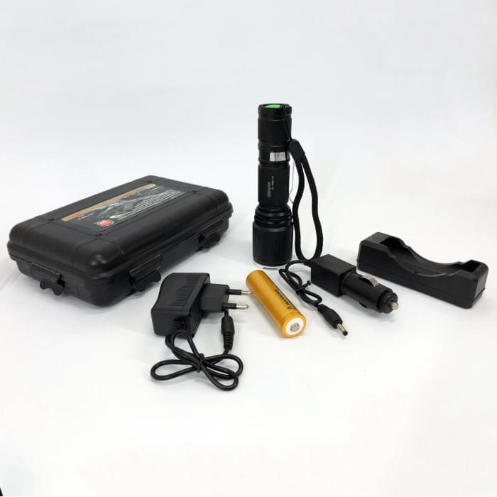 Тактичний ліхтар police Bailong BL-1860-T6, Лед ліхтар переносний, Штурмовий NU-427 тактичний ліхтар