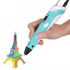 Акумуляторна 3 д ручка 3D ручка Smart 3D Pen 2 голубая, Дитяча 3d ручка з екопластику Дитяча NF-26