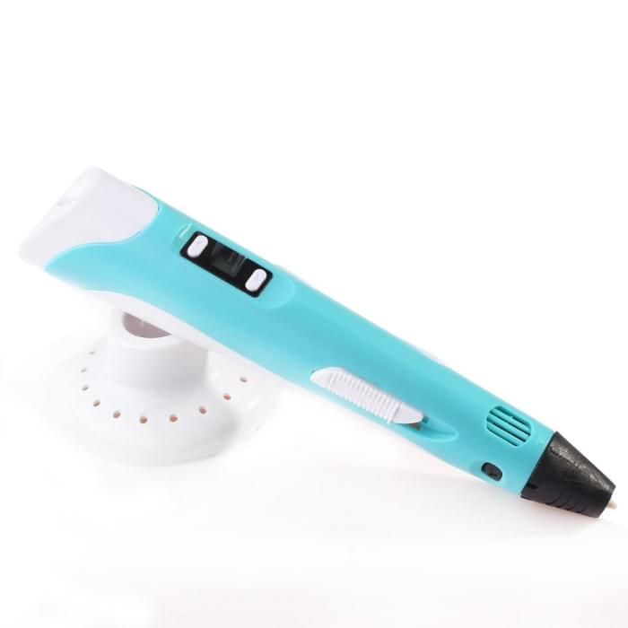 Сучасна акумуляторна 3d ручка 3D ручка Smart 3D Pen 2 голубая, Ручка 3d pen з ZN-134 lcd дисплеєм