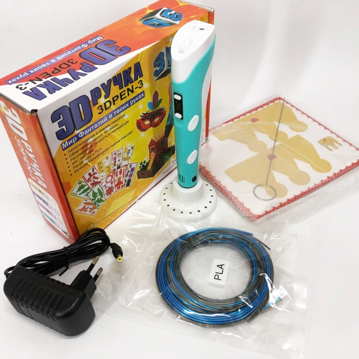 Трид ручка з lcd дисплеєм 3D, 3d ручка з дисплеєм, Акумуляторна 3д ручка Дитяча 3d GP-56