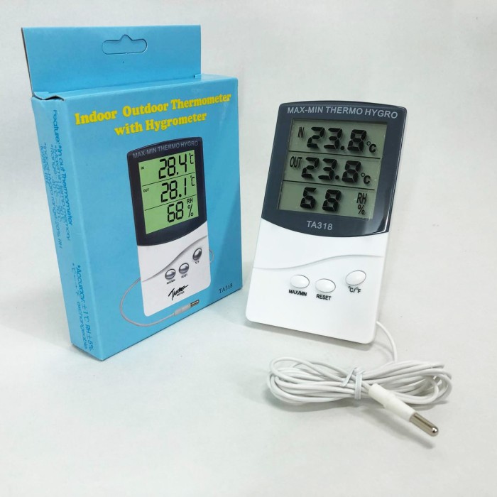 Гігрометр з температурою, Термометр цифровий для вимірювання повітря, Гігрометр із зовнішнім датчиком OR-63