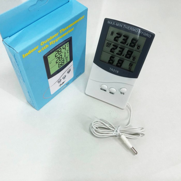 Гігрометр з температурою, Термометр цифровий для вимірювання повітря, Гігрометр із зовнішнім датчиком OR-63