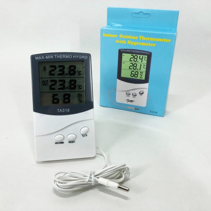 Гігрометр з температурою, Термометр цифровий для вимірювання повітря, Гігрометр із зовнішнім датчиком OR-63