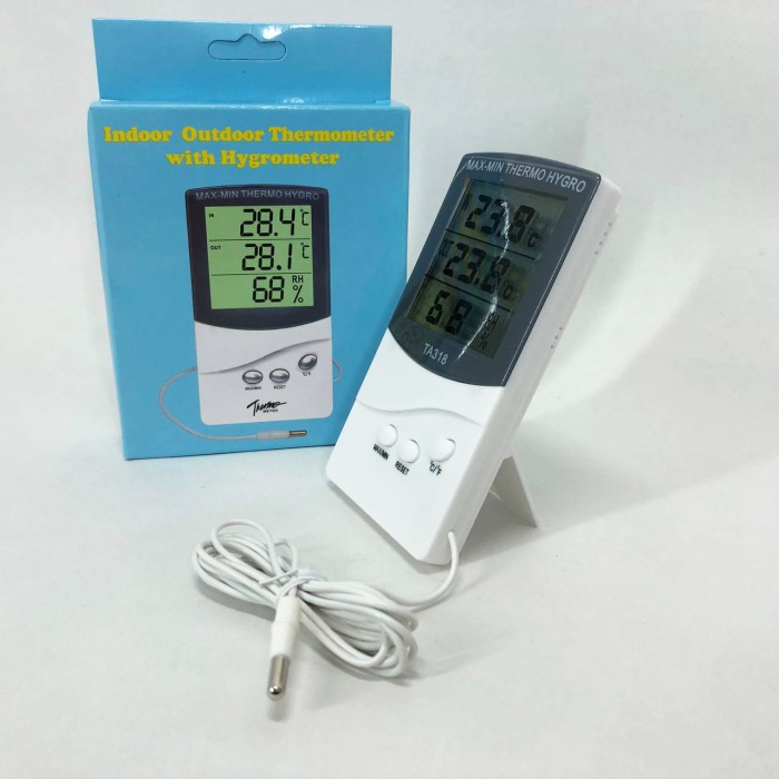 Термометр цифровий для вимірювання повітря TA, Погодна станція із виносним датчиком EO-44