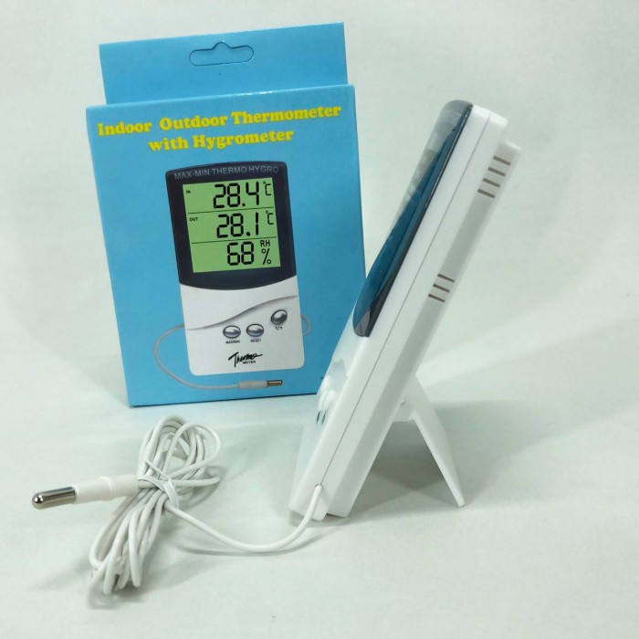 Термометр цифровий для вимірювання повітря TA, Погодна станція із виносним датчиком EO-44