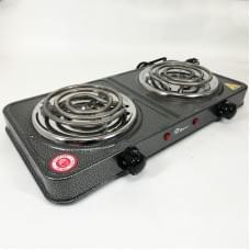Електрична плита на дві конфорки для столу Domotec MS-5802 1000 Вт, Електроплита YT-775 настільна переносна