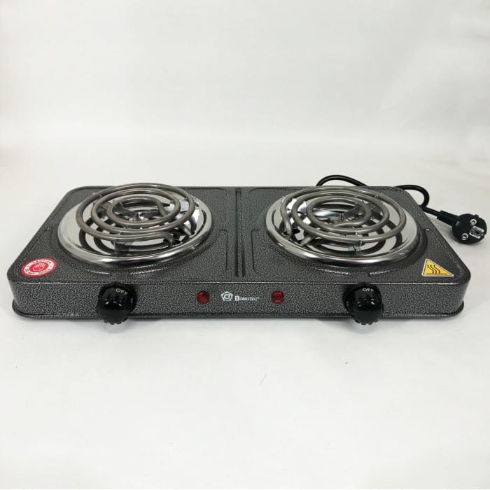 Електрична плита на дві конфорки для столу Domotec MS-5802 1000 Вт, Електроплита YT-775 настільна переносна