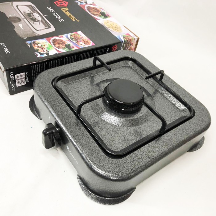 Газова плита DOMOTEC MS-6601 на 1 конфорку. Колір: сірий JN-12