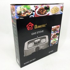 Газова плита DOMOTEC MS-6601 на 1 конфорку. Колір: сірий OL-59