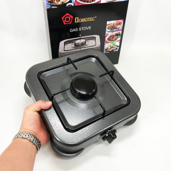 Газова плита DOMOTEC MS-6601 на 1 конфорку. Колір: сірий OL-59