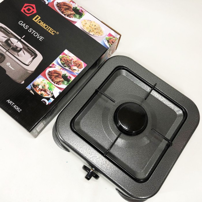 Газова плита DOMOTEC MS-6601 на 1 конфорку. Колір: сірий OL-59