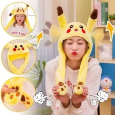 Шапка з вухами що піднімаються, шапка з рухомими вушками пікачу рухомими вушками FJ-45