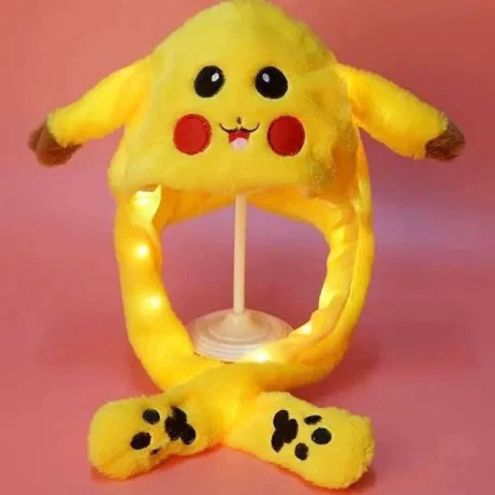 Шапка з вухами що піднімаються, шапка з рухомими вушками пікачу рухомими вушками FJ-45