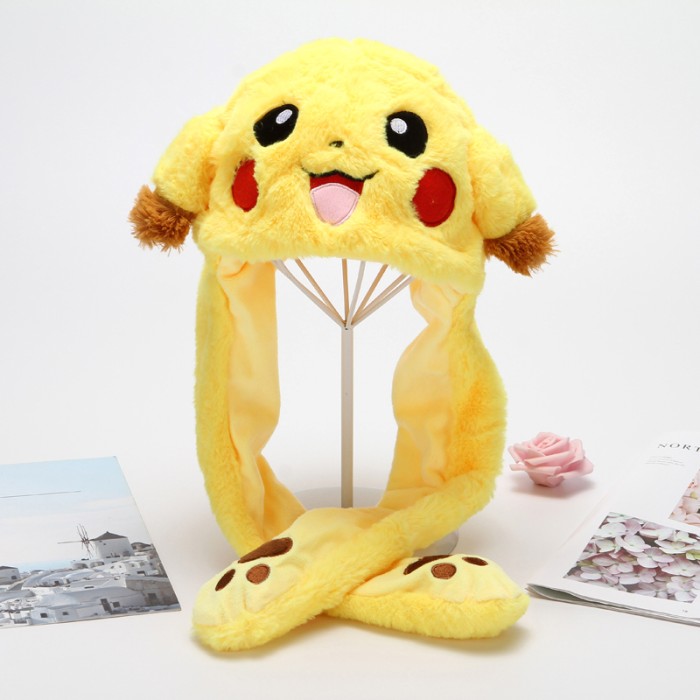 Тік ток шапка з вушками, Шапка зі світлом у вигляді пікачу з вушками що рухаються FK-83