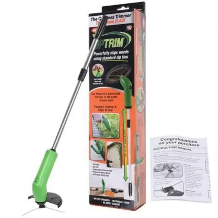 Електрична обрізки газону Zip Trim, Електрокоса ручна, Легка ручна електрокоса, Косити газон тримером QO-51