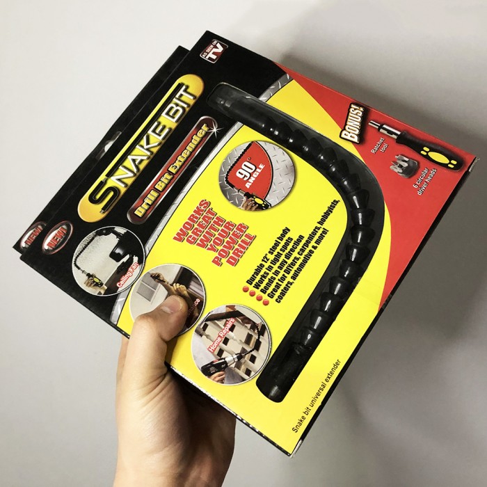 Гнучкий магнітний подовжувач для викрутки і дрилі Snake Bit IP-91