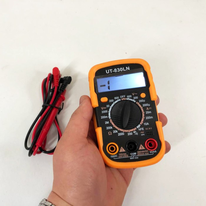 Мультиметр із захистом тестер опору DT-830 LN, Цифровий мультиметр з функцією утримання даних FX-92