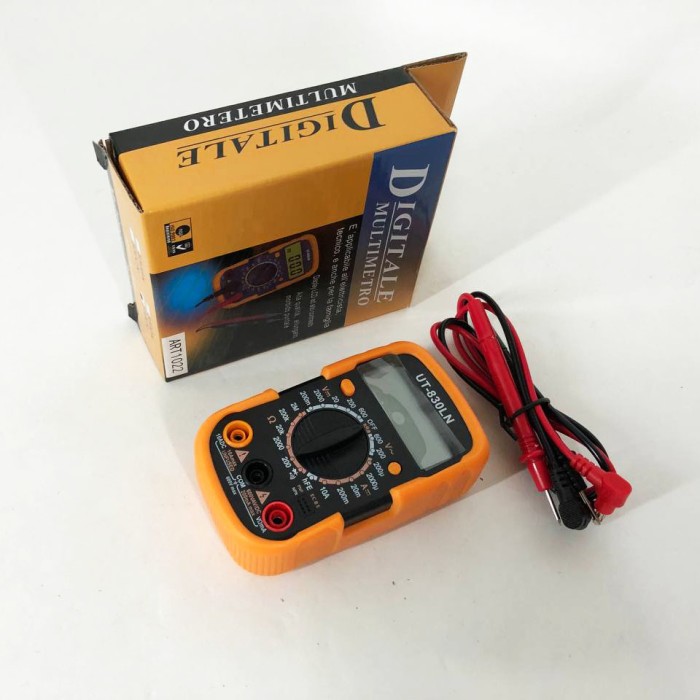 Мультиметр DT-830 LN з підсвічуванням та звуком ABaTap до 750 В Помаранчевий, тестер для вимірювання напруги